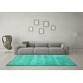 thumbnail image 3 of Ahgly Company Machine Washable Indoor Rectangle Persian Turquoise Blue Traditional Area Rugs, 5' x 7', 3 of 4