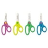 Acme Kids' Scissors With Antimicrobial Protection, Rounded Tip, 5" Long, 2" Cut Length, Randomly Assorted Straight Handles