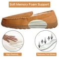 thumbnail image 6 of HOMEHOT Mens Slippers Moccasisn Memory Foam House Shoes for Men Beige Size 11 US Male Adult, 6 of 7