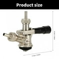 thumbnail image 4 of Kegs Couplers Draft Beer Dispensing Head Kegs Tap Dispenser Beer Kegerator Tap Beer Barbs Connectors Stainless Steel Texture, 4 of 9