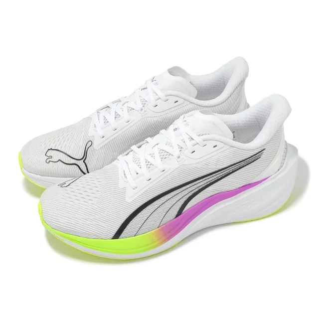 PU & MA Darter Pro Gray Yellow Men Unisex Road Running Jogging Shoes 310152-17