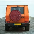 thumbnail image 6 of Sikiie Red Glitter PVC Leather Spare Tire Wheel Cover Spare Tire Cover, for Car Truck SUV Camper Trailer Universal Fit(14-17in)-14 inch, 6 of 6