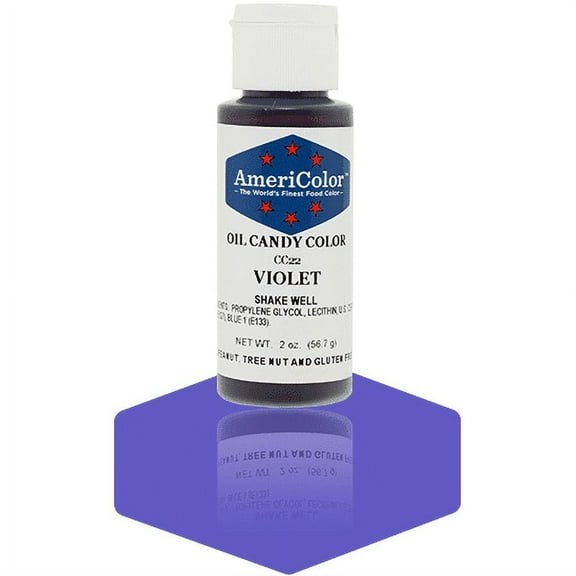 AmeriColor, Oil Candy Food Color, Violet 2oz