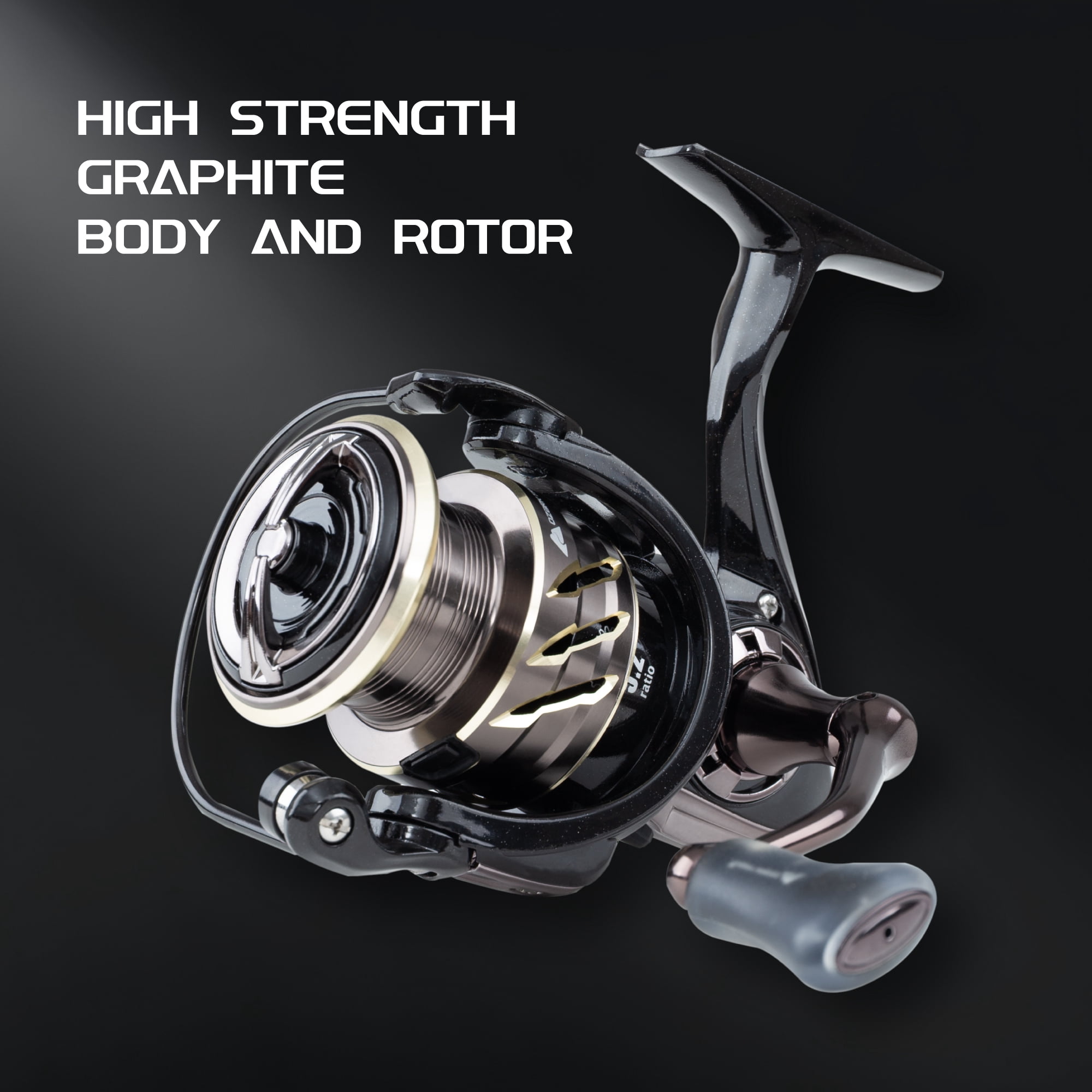 Ozark Trail GS-X Limited Spinning Combo, 5'0'' Ultra Light Action 2-Pieces Fishing Rod, Size 1500 Reel, Left Or Right Hand Retrieve, Fresh Water,Fuji Guide