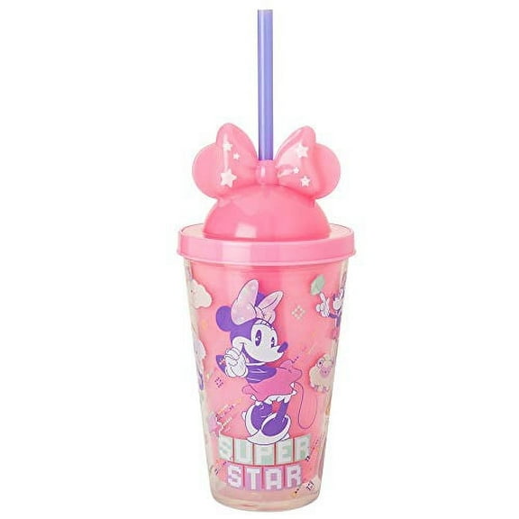 Disney Minnie Mouse 10 oz Light-Up Tumbler with Straw, Arcade Pattern