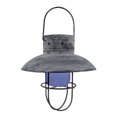 thumbnail image 1 of 9" Hanging Distressed Gray Solar Lantern, 1 of 2