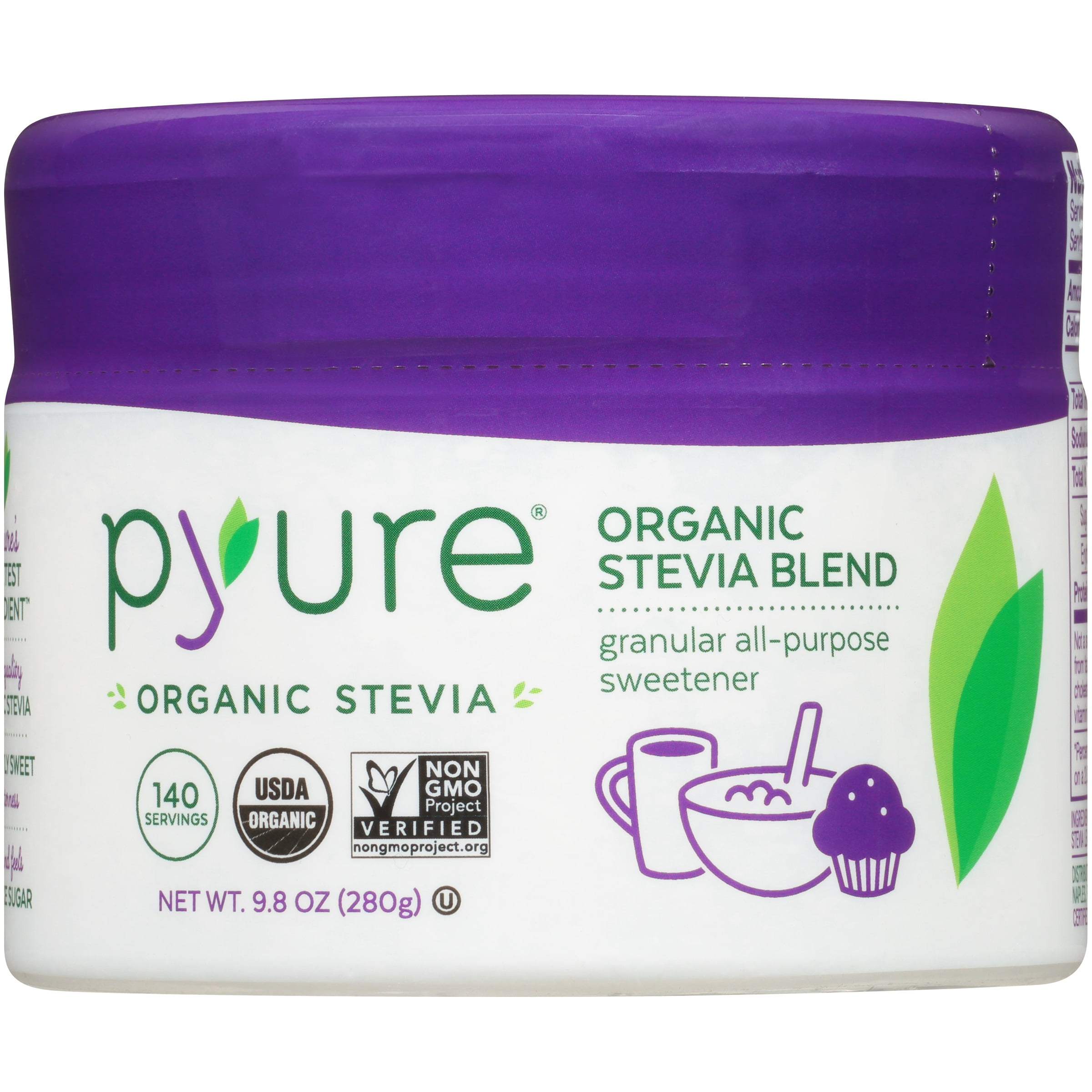 Pyure Organic Stevia Blend Granular AllPurpose Sweetener, 9.8 Oz