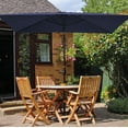 thumbnail image 3 of CHYVARY 10x7 ft Outdoor Patio Rectangle Market Umbrellas, Aluminum Frame Table Umbrella for Patio, Deck and Pool,Navy Blue, 3 of 9