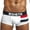 White, variant on HUPOM Men'S Underwear Underwear For Men Pack Medium waist Comfort Waist Solid Boxer Briefs Black M