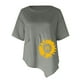 thumbnail image 4 of Moda Mujer Verano Casual Manga Corta Cuello Redondo Estampado Blusa Camiseta Wmkox8yi bvn1326, 4 of 4
