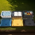 thumbnail image 5 of Versatile Foldable Seatable Car Organizer Box Heavy Duty Storage Bins With Lids Trunk,Durable Plastic,60L Can Store Clothes, Toys Camping Equipment in Large Capacity (yellow), 5 of 16
