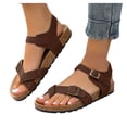 thumbnail image 6 of enyan Women's Platform & Wedge Sandals Womens Arch Support Flip Flops Comfortable Yoga Mat Slip on Summer Beach Walking Thong Cushion Sandals,D,Size 7.5, 6 of 7