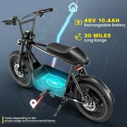 Caroma Peak 819W Electric Scooters with Seat,25Miles Range and 20mph Top Speed,16 Fat Tire ,E-scooter for Adluts with Basket,UL2272