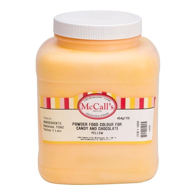 POWDER FOOD COLOR lake YELLOW FOR CANDY & CHOCOLATE 454 g / 1 lb
