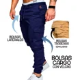 thumbnail image 4 of Pantalón Bolsas Cargo Jogger Moda Casual Gabardina 2905 Gyk, 4 of 7