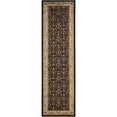 thumbnail image 2 of SAFAVIEH Lyndhurst Sarah Traditional Floral Area Rug, Black/Ivory, 5'3" x 5'3" Round, 2 of 10