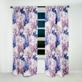 thumbnail image 4 of Designart "Purple Floral Exquisite Elegance II" Floral Blackout Curtain Single Panel, 4 of 4