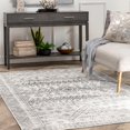 thumbnail image 1 of nuLOOM Tapis Marocain Frances, 4' x 6', Gris Clair, 1 of 1