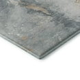 thumbnail image 3 of Addison Rugs Mayfield Premium Machine Washable Transitional Abstract Gray Round Rug, 8' X 8' Machine Washable Transitional Abstract Gray Oversized Sherpa Throw Blanket, 3 of 6