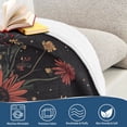 thumbnail image 4 of Yayeee Throw Blanket for Couch Soft Warm 60" x 80" Sofa Chair Bed Decoration, Skeleton with Flowers Pattern, 4 of 7