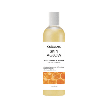 Skin Aglow Hyaluronic & Honey Moisturizing Facial Toner for Glowing Skin, 7 Fl. oz