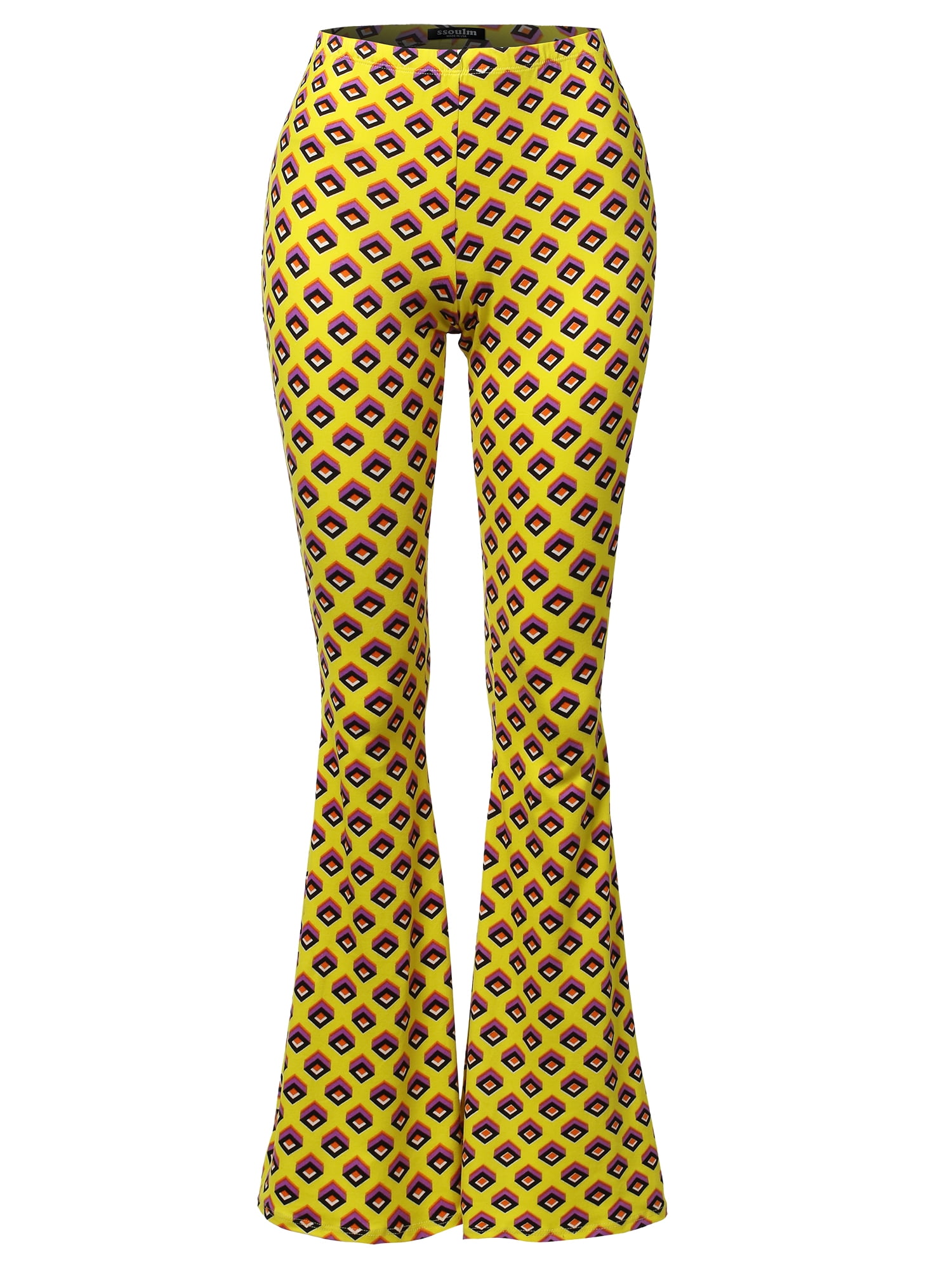 High Waist Bell Bottom Flare Pants 