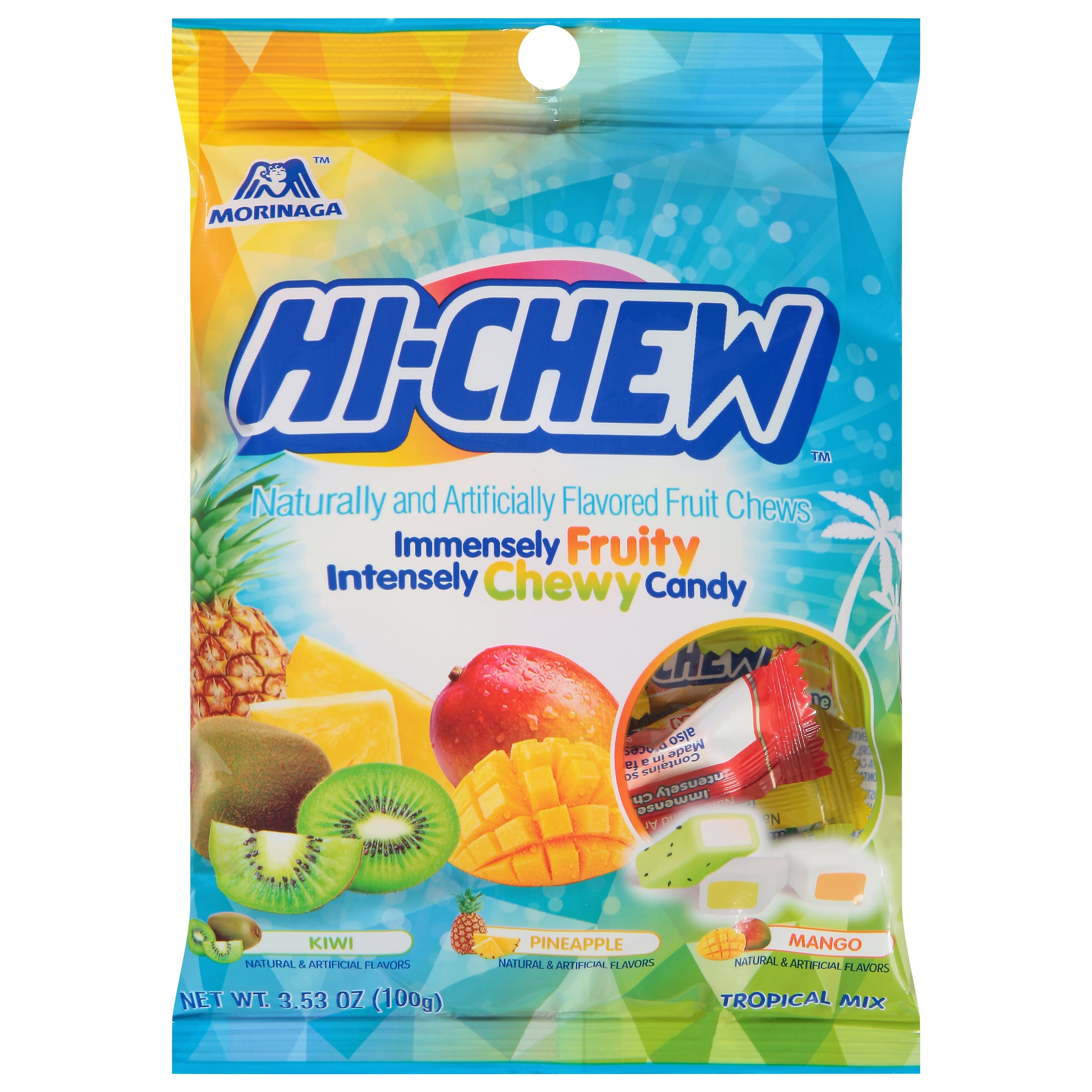 (5 pack) HI-CHEW Mango, Banana, Melon Fruit Chews, 3.53 oz, Gluten-Free