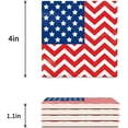 thumbnail image 3 of FMSHPON Independence Day Theme American Flag Set of 8 Coaster for Drinks, Absorbent Ceramic Stone Coasters Cup Mat with Cork Base for Home Kitchen Room Coffee Table Bar Decor, 3 of 4