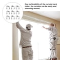 thumbnail image 6 of KAKOWELY Curtain Track Pulley Plastic 20Pack 1.6x0.8In, 6 of 11