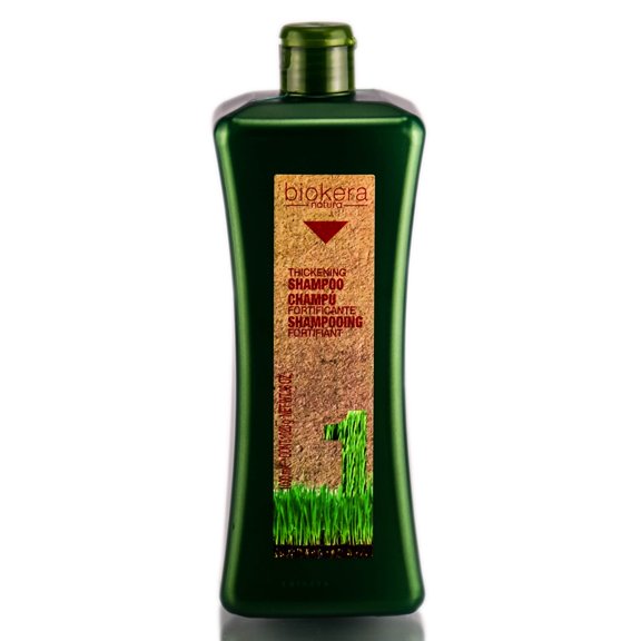 36 oz , Salerm Biokera Thickening Shampoo Hair Scalp, Pack of 3 w/ SLEEK Teasing Comb