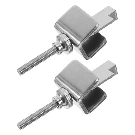 2 Pcs Door Lock for Hotel Rooms Portable Locks Travelers Safety Dorm Silver