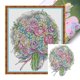 thumbnail image 1 of Kit Punto Cruz Con Ramo Rosas Hilo Algodón Ecológico Bordado 14CT Color Morado, 1 of 9