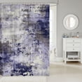 thumbnail image 2 of Watercolor Ombre Shower Curtain,Modern Abstract Bathroom Shower Curtain,Lavender Grey Tie Dye Batik Waterproof Bathroom Curtains,Gradient Grunge Bath Curtain (Lavender Grey,72"Wx78"L), 2 of 6