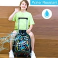 thumbnail image 4 of AGSDON 4PCS Boys Rolling Backpack, Cute Game Wheeled Bookbag, Roller School Bag with Wheels for Elementary Preschool Travel, 4 of 10