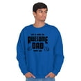 thumbnail image 4 of This is What Awesome Dads Look Like Men's Big & Tall Crewneck Sweatshirt Brisco Brands 3X, 4 of 5