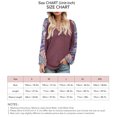 thumbnail image 3 of Blusa con Estampado de Empalme Bohemio con Cuello en V para Mujer Blusa Informal de Manga Larga con Corte Holgado Y Abertura Lateral ANGGREK  Otros, 3 of 6