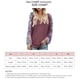 thumbnail image 5 of Blusa con Estampado Bohemio sin Espalda con Cuello en V para Mujer Suéter Informal con Abertura Lateral de Corte Holgado de Manga Larga ANGGREK  Otros, 5 of 6