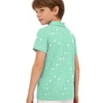 thumbnail image 4 of Grblisyd Polo Shirts for Boys Button Down Shirt Short Sleeve Uniform Shirt Solid Back to School Tops, 4 of 6