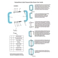 thumbnail image 5 of Security Tubular Back to Back Door Pull 8 Inch Brushed Finish for and Residential Heavy Glass Frameless Shower Doors 1/4 Inch to 1/2 Inch Thick, 5 of 5