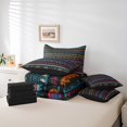 thumbnail image 5 of Feelyou Tribal Bohomian Bedding Comforter Set 7-Piece, Hippie Watercolor King Bedding Sets, Western Style Bed Sheets, Lightweight Room Decor, 5 of 7