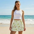 thumbnail image 5 of Xoenoiee Green Rabbit Bunny Carrot Heart Floral Print Women's Pleated Tennis Skirts Golf Skort Lightweight Athletic Skirt for Running Tennis Golf Workout Sports, M, 5 of 6
