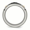 thumbnail image 2 of Titanium Brushed Black Yellow Plated 8mm Wedding Ring Band Size 6.00 Fancy, 2 of 11
