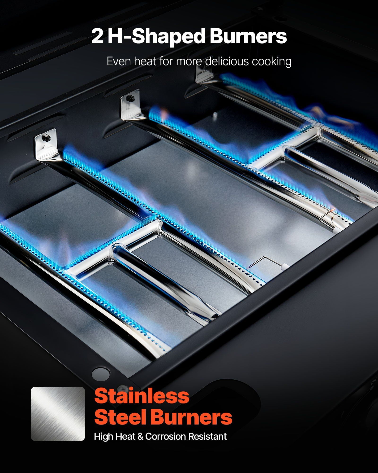 Gas Griddle, 2 Burner Tabletop Griddle, 22 inch Portable Griddles Propane with Lid, Oil Drain Hole & Oil Collection Tray, 2 x 11000BTU Camping Flat Top Grill for Outdoor Cooking, Tailgating