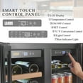 thumbnail image 3 of Lanbo  24 inch 18 Bottle 55 Cans Under Counter Dual Zone Wine Cooler Beverage Refrigerator, 3 of 16
