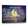 thumbnail image 4 of To My Daughter Moon Canvas Wall Art – Night Sky Quote Print from Mom – Inspirational Gift for Girls, Teens or Children’s Room Decor, 4 of 4