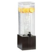 Cal Mil 1527-3-96 3 gal Midnight Bamboo Beverage Dispenser - 8.125 x 9.75 x 25.75 in.