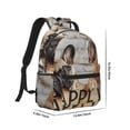 thumbnail image 2 of Honeii Cute Bulldogs Apply Print Backpack for School,15.6 inch Laptop Back Pack for High School and College Students, Waterproof Computer Bookbag-One Size, 2 of 6
