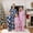Pink Mom, variant on Family Matching Christmas Pajamas Set Santa Letter Print Holiday Satin Sleepwear Dad Mom Kids PJs