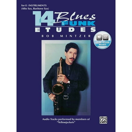 14 Blues & Funk Etudes: E-Flat Instrument (Alto Sax, Baritone Sax), Book & 2 CDs (Other)
