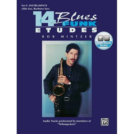 14 Blues & Funk Etudes: E-Flat Instrument (Alto Sax, Baritone Sax), Book & 2 CDs (Other)